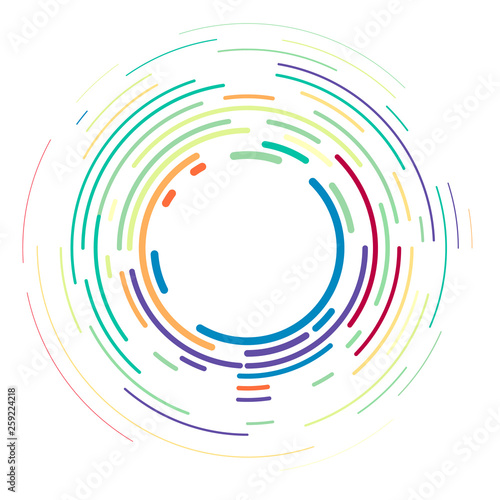 Vector modern creative backdrop of vivid multi colored curved elements.Multic...