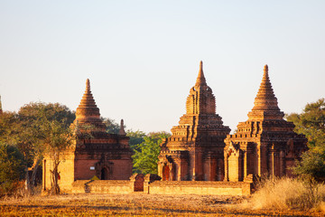 Stunning landscape of Bagan temples