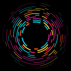 Wall Mural - vector modern creative backdrop of vivid multi colored curved elements.multicolored decorative desig
