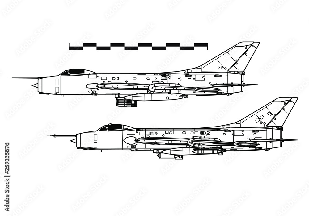 Sukhoi Su 7 Fitter Outline Drawing Stock Vector Adobe Stock Sukhoi Su 7 Fitter Outline Drawing Stock Vector Adobe Stock