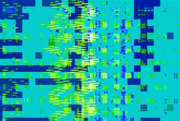 Wall Mural - digital noise background glitch screen, abstract distortion.