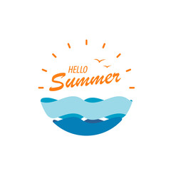 Hello SUmmer Logo Design Inspiration