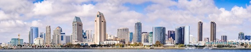 Photo  Panoramic view of the downtown San Diego skyline, California