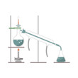 Simple distillation model in chemistry laboratory