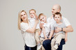 © Ulia Koltyrina - Big and cheerful family, mom dad and three sons. Happy together