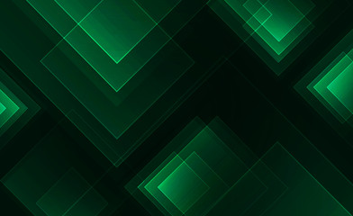 Wall Mural - Abstract green squares. Graphic resources design template. Vector illustration