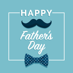 Wall Mural - Happy Father's day card with wishes