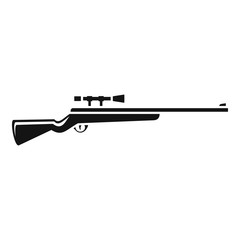 Sticker - Classic sniper rifle icon. Simple illustration of classic sniper rifle vector icon for web design isolated on white background