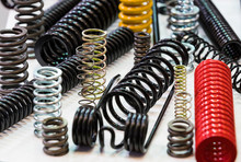 Multicolored Metal Of Different Sizes Car Springs