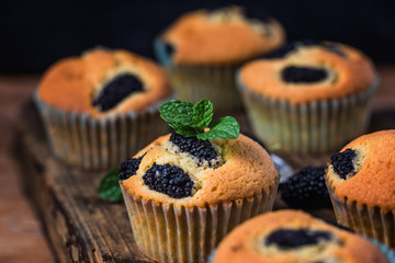 Poster - Mulberry muffin cake