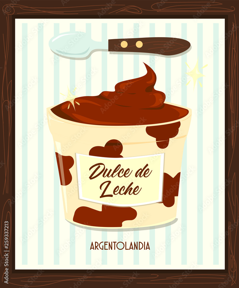Dulce de Leche Stock Vector | Adobe Stock