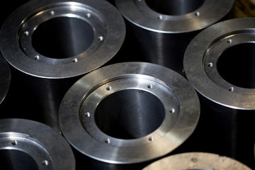 Metal products made by casting techniques closeup