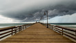 The pier under the storm