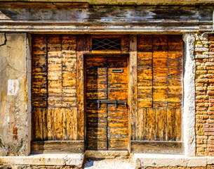 Canvas Print - old store front