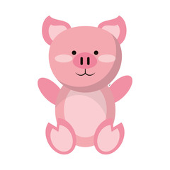 Canvas Print - Pig cute animal