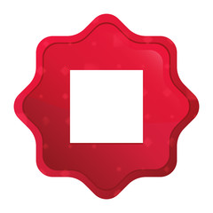 Canvas Print - Stop play icon misty rose red starburst sticker button