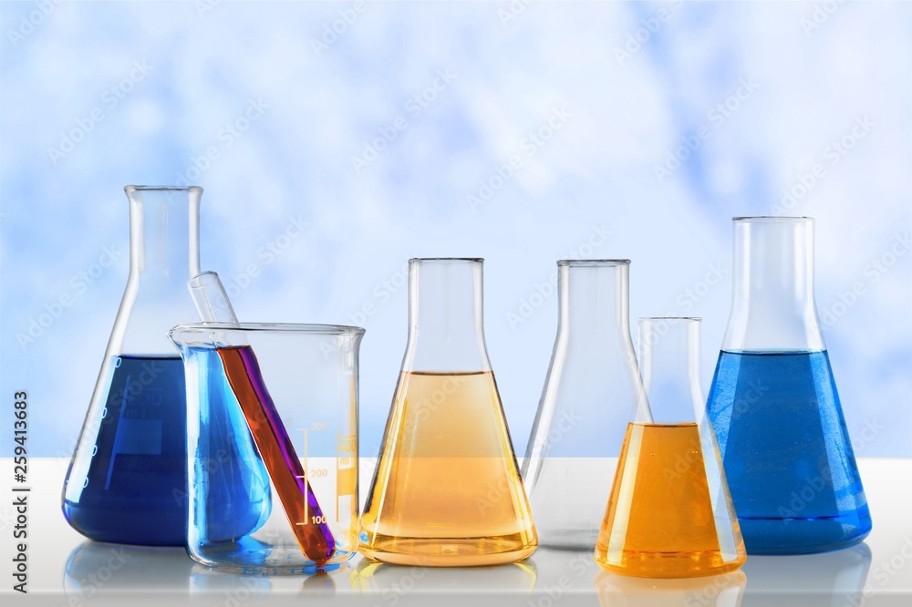 Chemical chemistry laboratory acid alkaline analysis background Stock ...