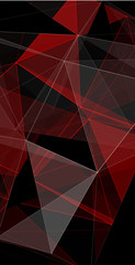 Wall Mural - red and black abstract background with geometric pattern.
