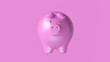 Pink Piggy Bank 3d illustration 3d render