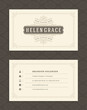 © provectors - Luxury business card and vintage ornament logo vector template.