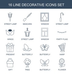 Poster - decorative icons