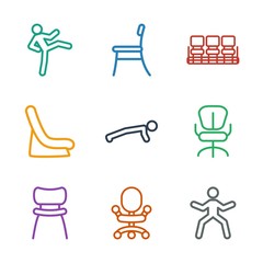 Canvas Print - sit icons