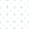 © HN Works - safe icons pattern seamless white background