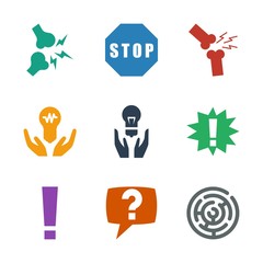 Wall Mural - problem icons