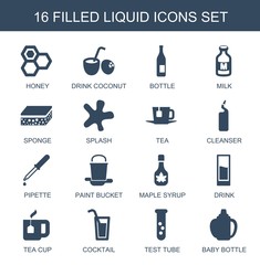 Canvas Print - liquid icons