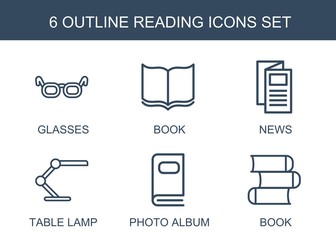 Poster - reading icons