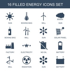 Sticker - energy icons