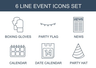Poster - 6 event icons