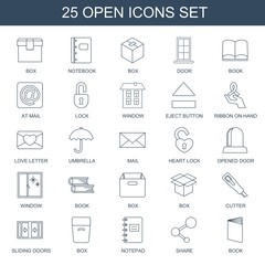 Poster - 25 open icons