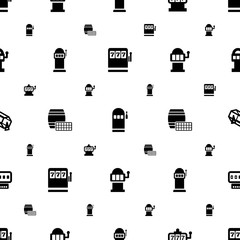 Canvas Print - lottery icons pattern seamless white background