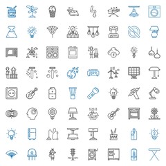 Sticker - electric icons set