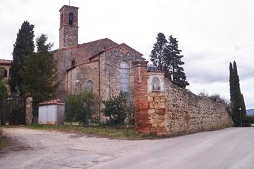 Wall Mural - Church of San Lucchese, Poggibonsi, Tuscany, Italy