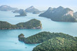 © Soonthorn - aerial  landscape view group of Angthong Islands National Marine Park from Pha Jun Jaras view point at Wua Ta Lap island Surat Thani, Thailand