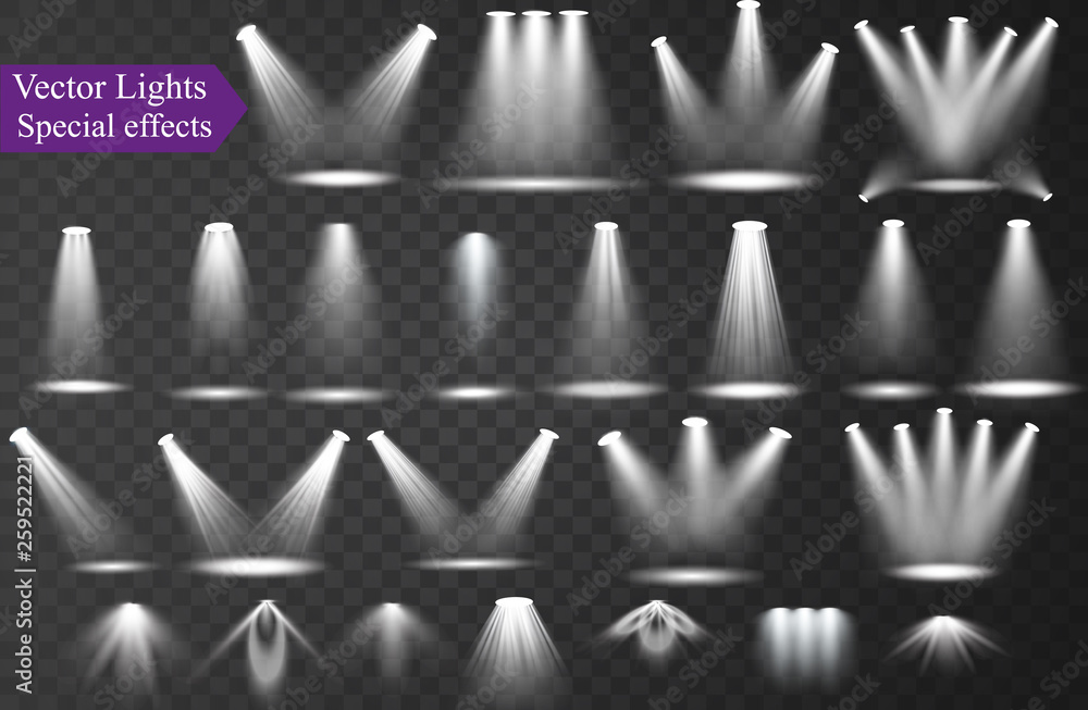 Vector spotlight Light Stock Vector | Adobe Stock