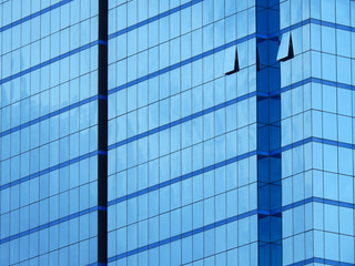 Canvas Print - Glass building