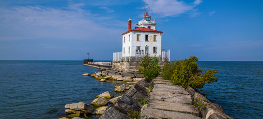 Wall Mural - Fairport Harbor West Breakwater Light