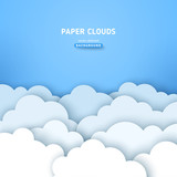 Fototapeta Do pokoju - Clouds on blue sky