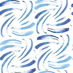 Abstract seamless pattern with watercolor splashes