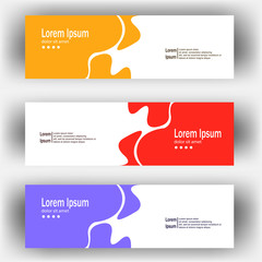 Wall Mural - abstract dynamic fluid geometric design banner web template. banner web design vector template
