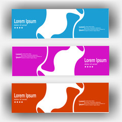 Wall Mural - abstract dynamic fluid geometric design banner web template. banner web design vector template