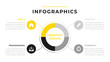 © zaurrahimov - yellow infographic diagram chart modern business presentation design. Editable annual report flyer leaflet corporate presentation banner design template. Simple webpage design