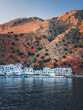 Hidden coastal village Loutro, Crete.