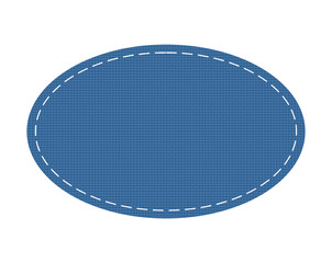 oval textile patch