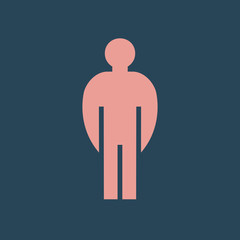 Poster - Silhouette icon man