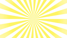Sunburst Pattern, Sunrise Background, Yellow Retro Round Lines - Vector Illustration. Sun Rays Background Vector Eps10.