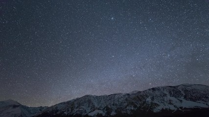 Wall Mural - Time Lapse of the stars moving across the nights sky.